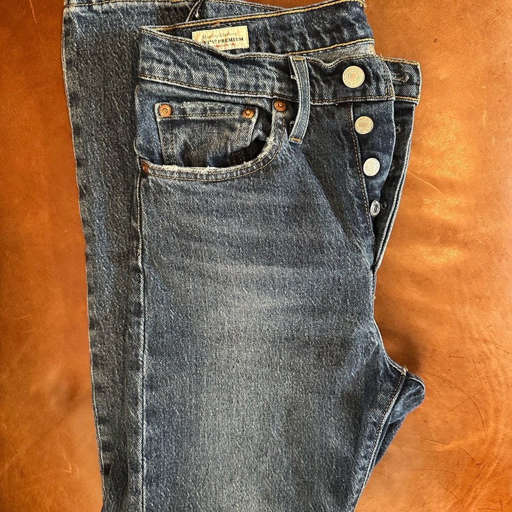 Levi's 501S Dark Wash Blue Jeans